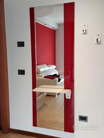 Specchio moderno con mensola - Modello Lia