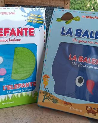 Set 2 libri gioco per il bagnetto. Edibimbi