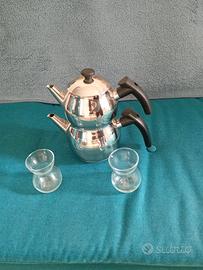 Teiera turca e 4 bicchierini