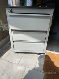 cassettiera buffetti in acciaio