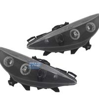 FARI PEUGEOT 207 06-12 OCCHI ANGELICI SFONDO NERO