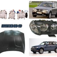 Bmw X3 E83 cofano paraurti fanale radiatore freni