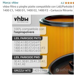 filtro per aspirapolvere