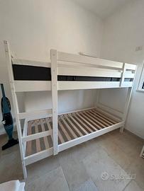 Letto a castello  IKEA e 2 materassi Emma Original
