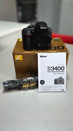 Nikon D3400 Corpo | SOLO 4473 SCATTI Full Box