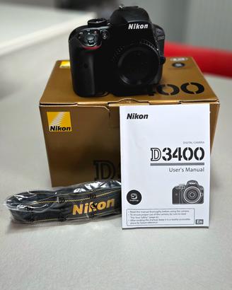 Nikon D3400 Corpo | SOLO 4473 SCATTI Full Box