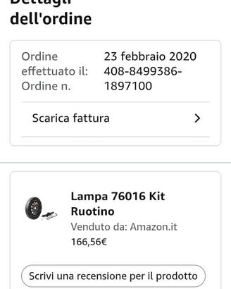 Ruotino di scorta Mercedes classe b w245