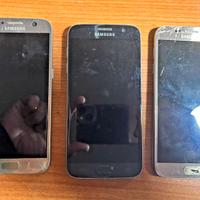 LOTTO 3 SMARTPHONE SAMSUNG S7 UTILI PER RICAMBI