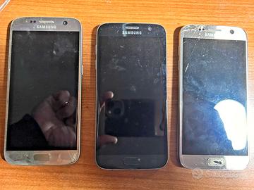 LOTTO 3 SMARTPHONE SAMSUNG S7 UTILI PER RICAMBI