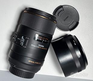 Obiettivo macro Sigma DG 105mm f2.8 OS x Canon EF