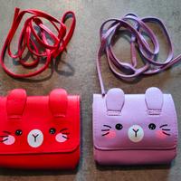 2 Borsettine/Pochette a forma di gatto