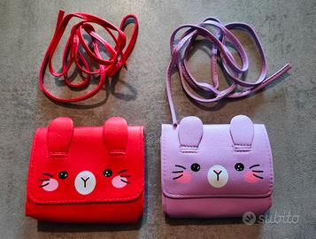 2 Borsettine/Pochette a forma di gatto