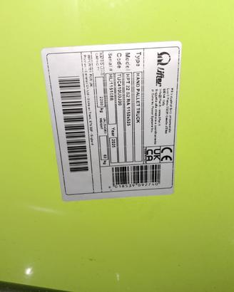 Transpallet manuale