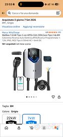 Wallbox WityCharge 7,4 kW cavo 8m con app