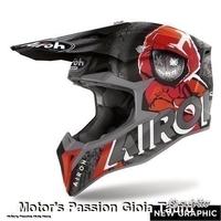 AIROH Casco Cross Wraap - Alien - Red Matt 2022