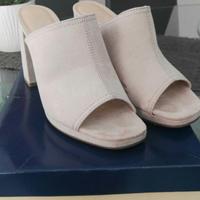 Sandali camoscio beige