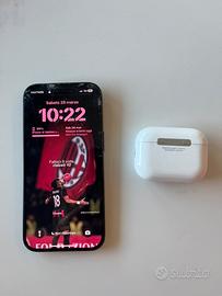 iphone 15 nero 256 gb + airpods pro | batteria 100