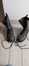 Stivali anfibi Cult alti in pelle marrone  tg. 42