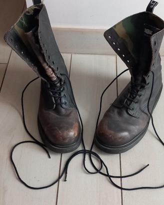 Stivali anfibi Cult alti in pelle marrone  tg. 42