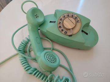 Telefono vintage in onice verde