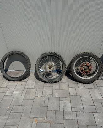 Ruote complete enduro KTM 450