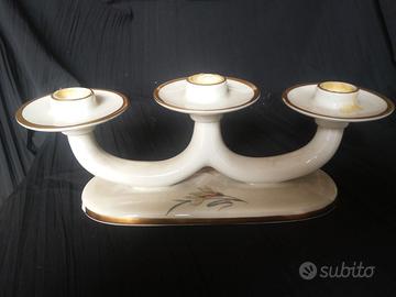 Porta candele in porcellana