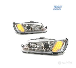 FARI PEUGEOT 306 93-97 LUCE DIURNA A LED FONDO CRO