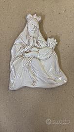 Rara formella ceramica di Faenza