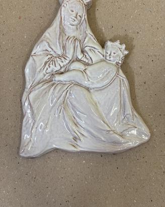 Rara formella ceramica di Faenza