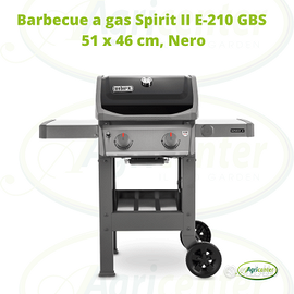 Barbecue gas Spirit II - 51x46cm - Nero
