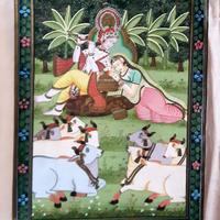 Batik di seta indiani senza cornice