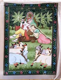 Batik di seta indiani senza cornice