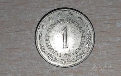 1 dinaro jugoslavo 1975 - jugoslava