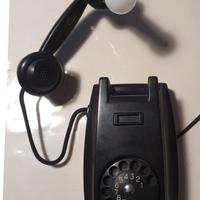 Lume-telefono da parete Fatme bachelite nera