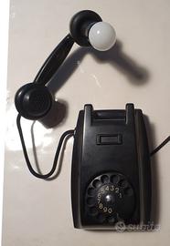 Lume-telefono da parete Fatme bachelite nera