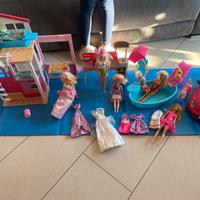 Barbie casa maggiolone forno e piscina