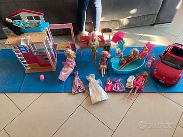 Barbie casa maggiolone forno e piscina
