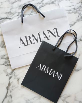 Coppia buste di carta / shopper Armani