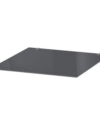 2 Piano in vetro, trasparente grigio,