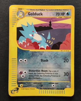 Pokemon Aquapolis Golduck reverse (AQ 50b) ENG