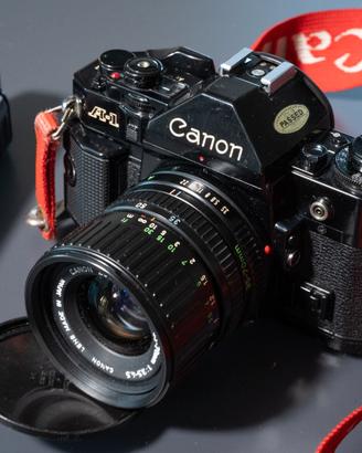 CANON A1 + CANON FD 35-70 F3.5/4.5 + MOTORE