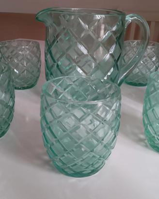 set bicchieri cristallo 