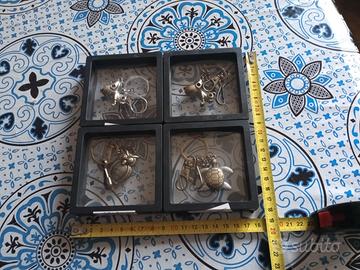 4 PortaChiavi = 2 Snoopy+Gufo Good lucky+Tartaruga