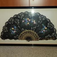 Ventaglio originale spagnolo incorniciato quadro
