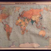 Carta geografica Planisfero