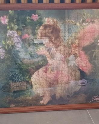 Quadro "Spirito del bosco" - puzzle incorniciato