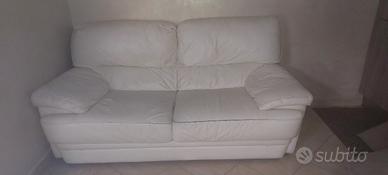 divano in pelle bianco poltronesofà