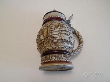 BOCCALE DA BIRRA IN CERAMICA VINTAGE AVON NUMERATO