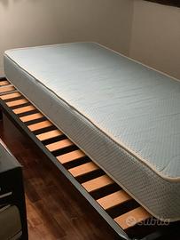 Rete più materasso singolo