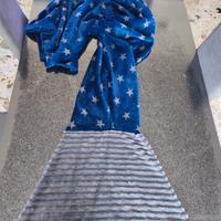 Morbida coperta a forma di coda di sirena